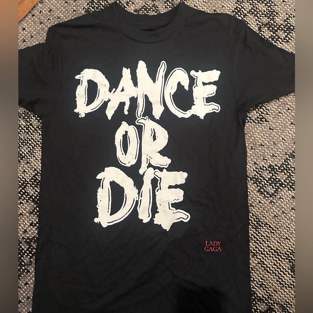Lady Gaga Dance or Die Mayhem ball tour Black T-Shirt size small brand new